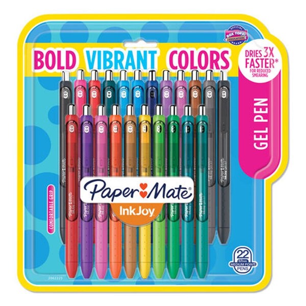 Paper Mate 0.7 mm Gel Pen, Assorted Ink - 22 per Set PA472745 - main